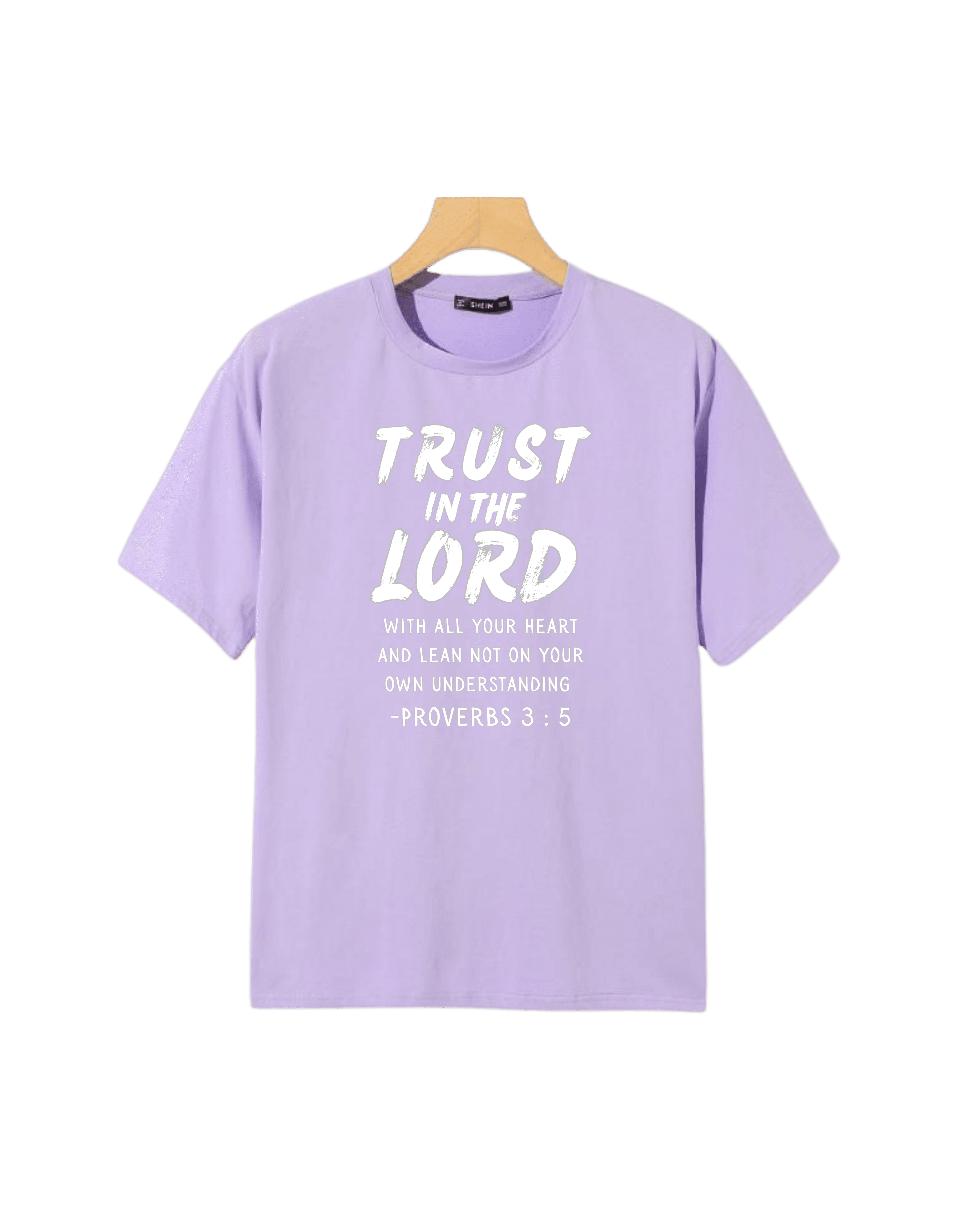Trust in the Lord T-shirt in Light Purple