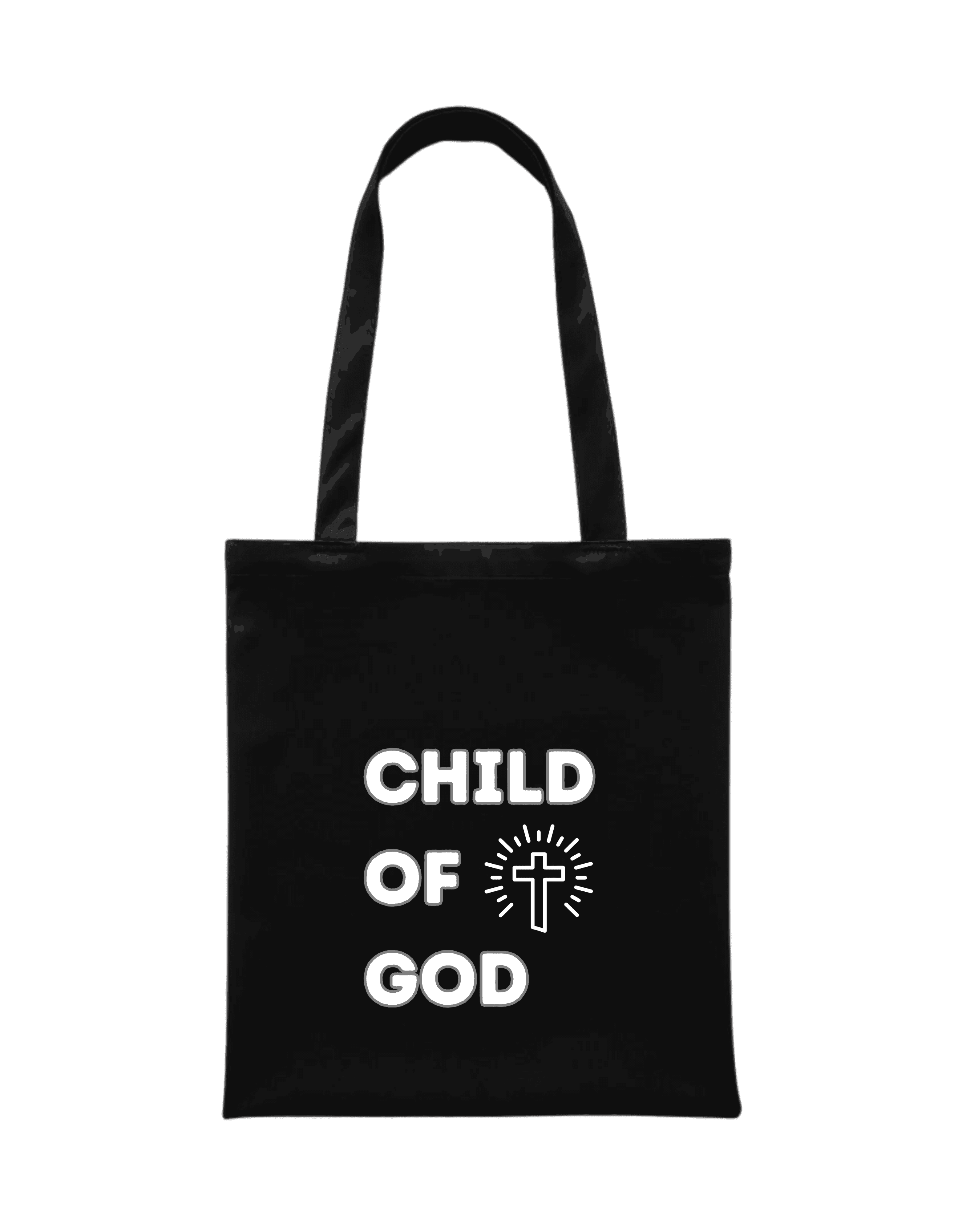 God's got my back Tote Bag in Black